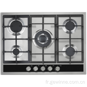 Cuisinière à gaz Foshan 5 brûleurs cuisinières à gaz